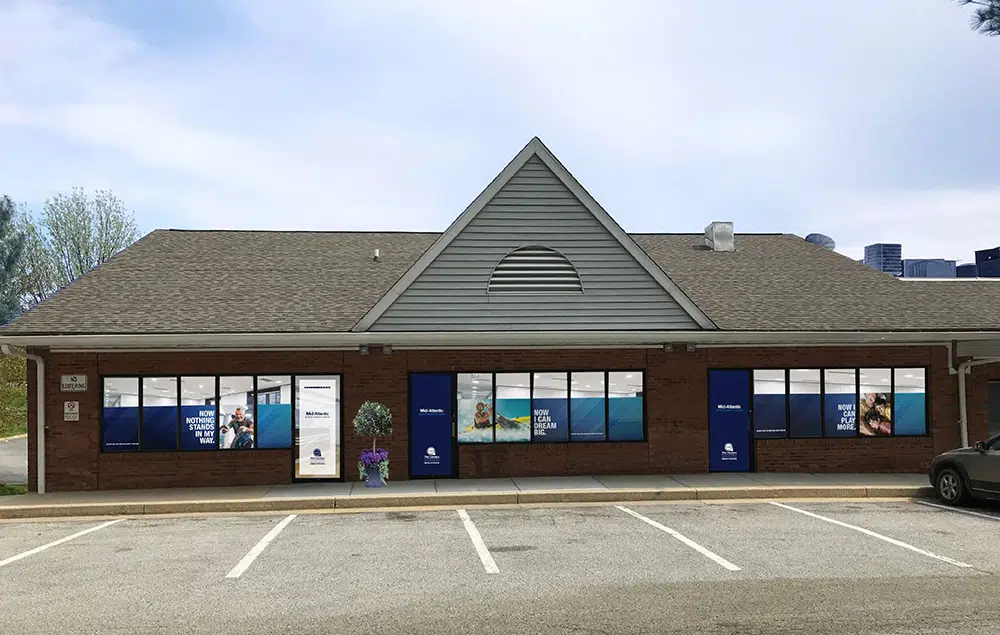 CAO physical therapy building in Laurel, MD.